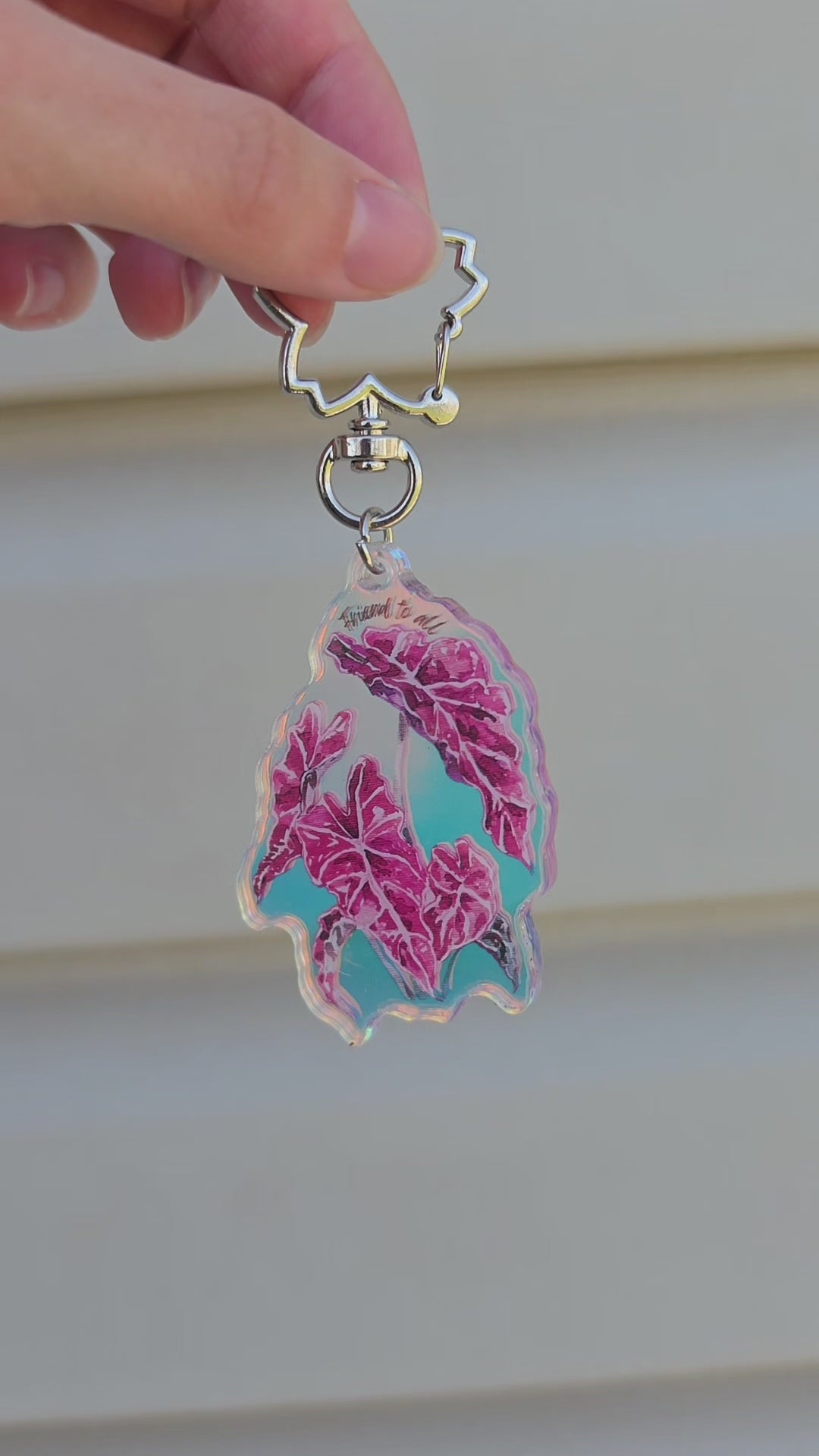 "Friend to All" Rainbow Acrylic Keychain